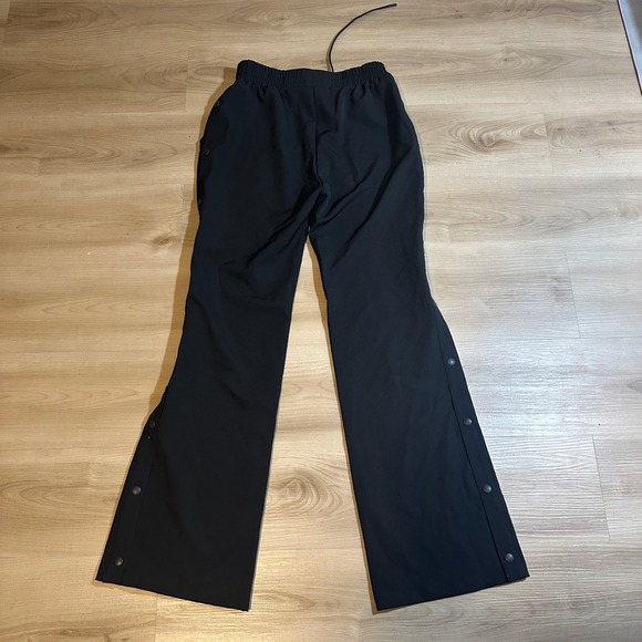 Buffbunny Snap Side Pant Onyx Black Small Highrise Flare Track Pants - Picture 9 of 13